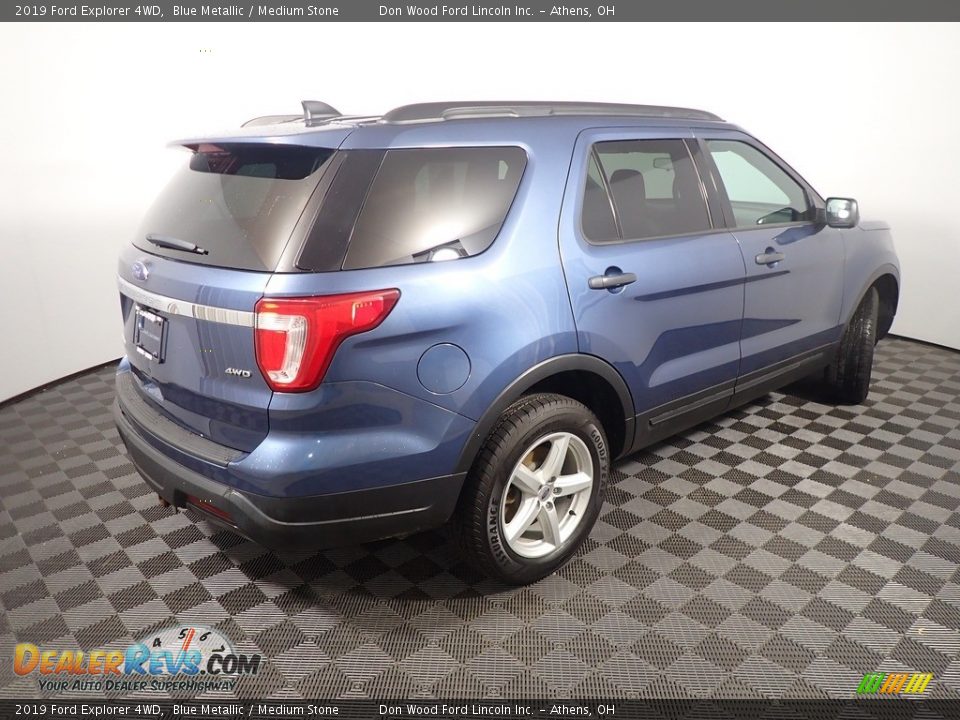 2019 Ford Explorer 4WD Blue Metallic / Medium Stone Photo #17