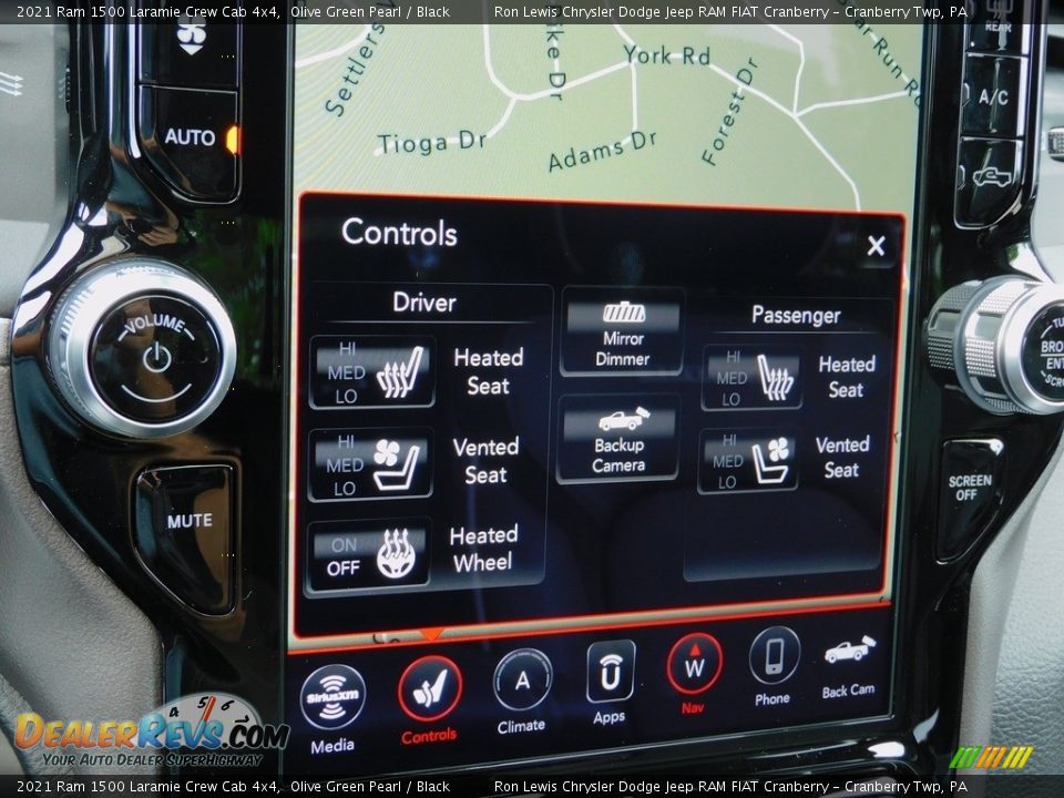 2021 Ram 1500 Laramie Crew Cab 4x4 Olive Green Pearl / Black Photo #17