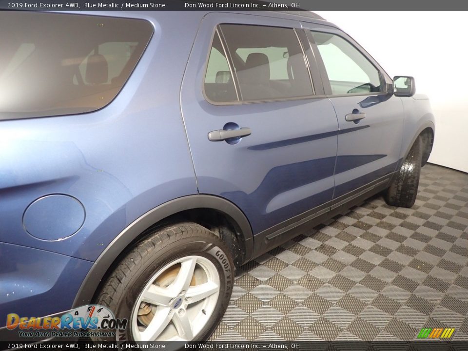 2019 Ford Explorer 4WD Blue Metallic / Medium Stone Photo #19
