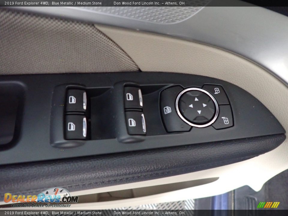 2019 Ford Explorer 4WD Blue Metallic / Medium Stone Photo #21
