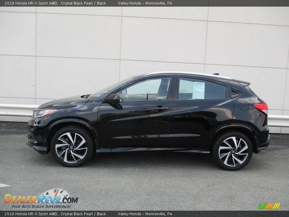 2019 Honda HR-V Sport AWD Crystal Black Pearl / Black Photo #2