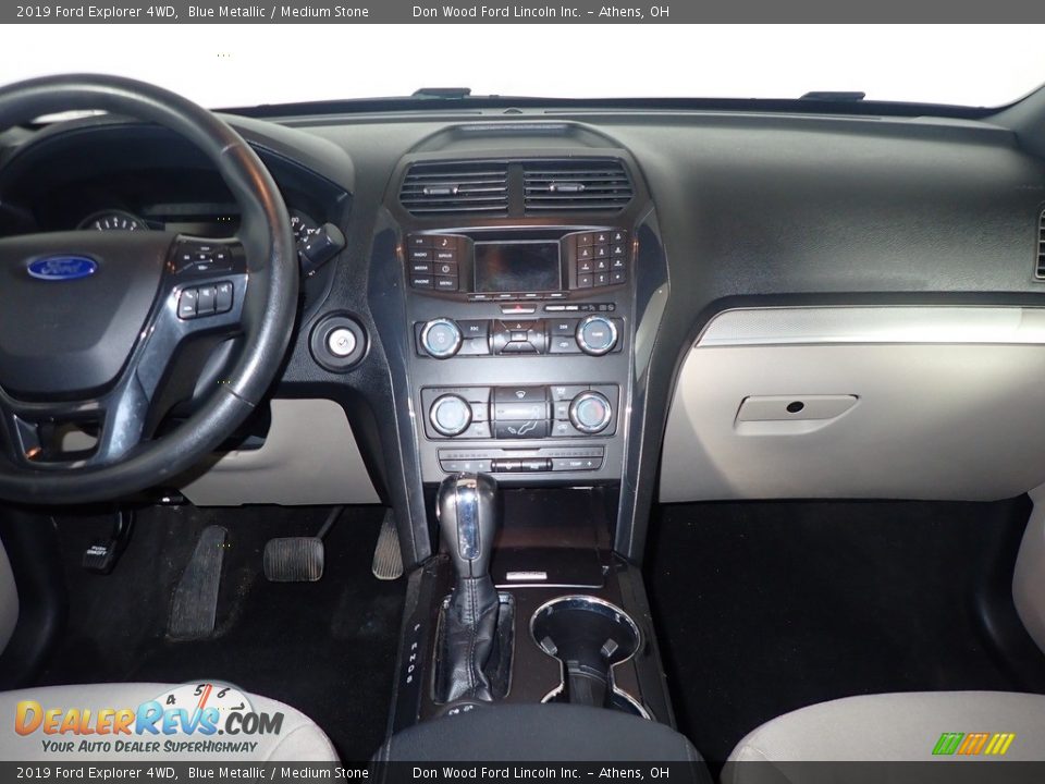 2019 Ford Explorer 4WD Blue Metallic / Medium Stone Photo #25
