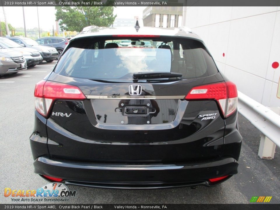 2019 Honda HR-V Sport AWD Crystal Black Pearl / Black Photo #4