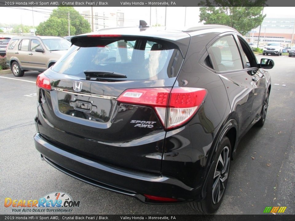 2019 Honda HR-V Sport AWD Crystal Black Pearl / Black Photo #5