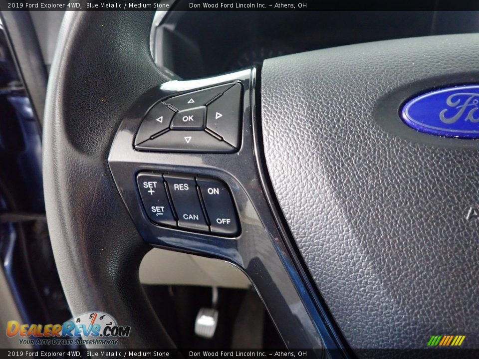 2019 Ford Explorer 4WD Blue Metallic / Medium Stone Photo #29