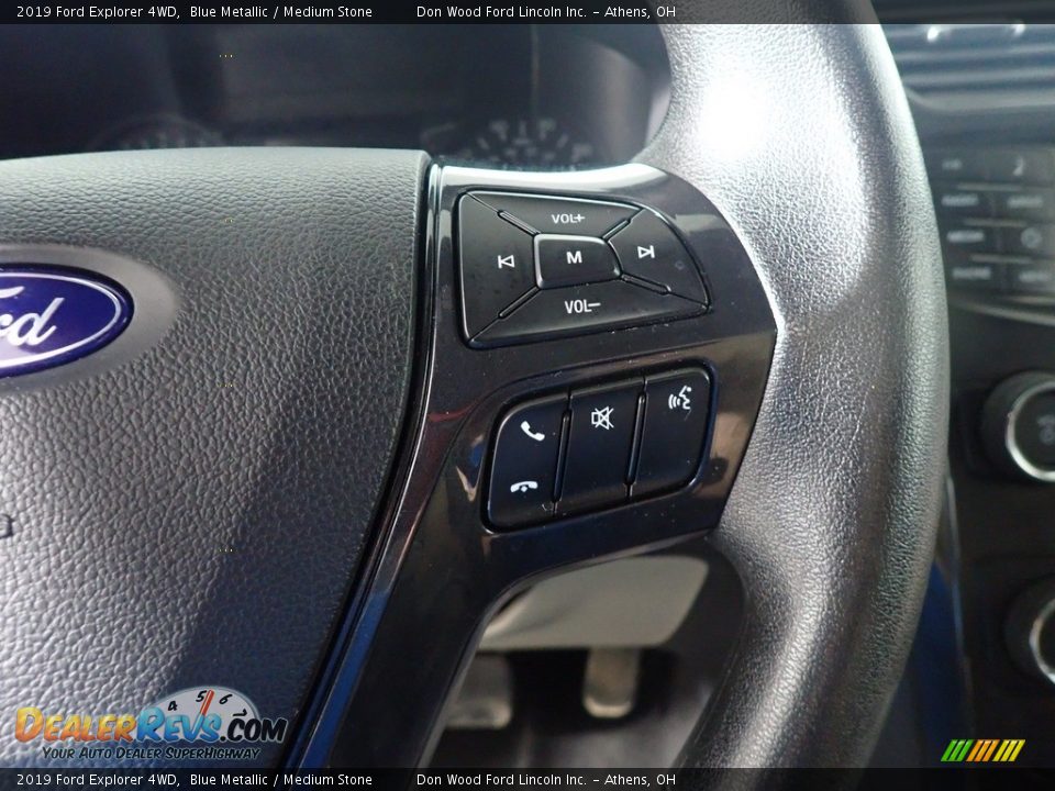 2019 Ford Explorer 4WD Blue Metallic / Medium Stone Photo #30