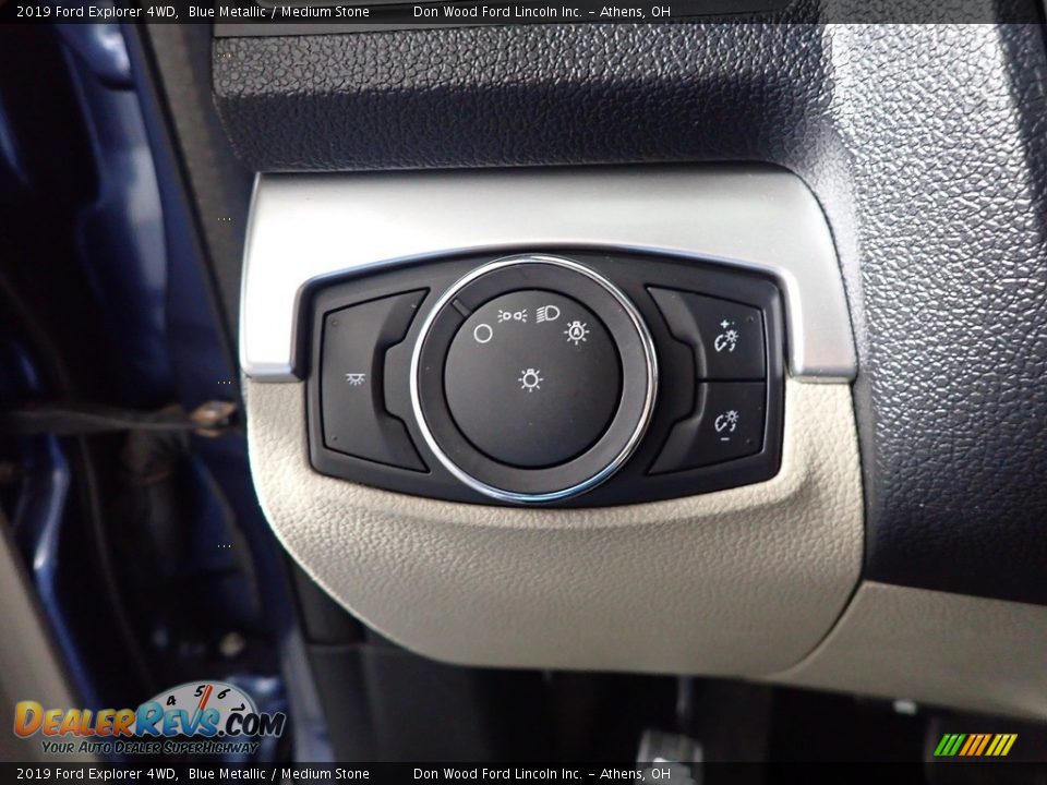 2019 Ford Explorer 4WD Blue Metallic / Medium Stone Photo #31
