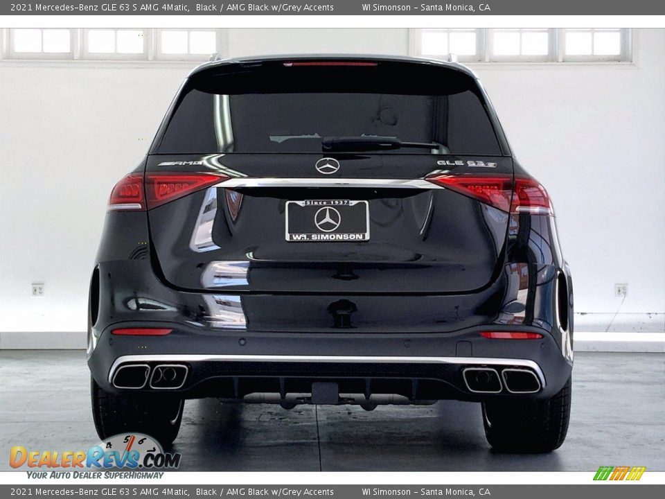 2021 Mercedes-Benz GLE 63 S AMG 4Matic Black / AMG Black w/Grey Accents Photo #3