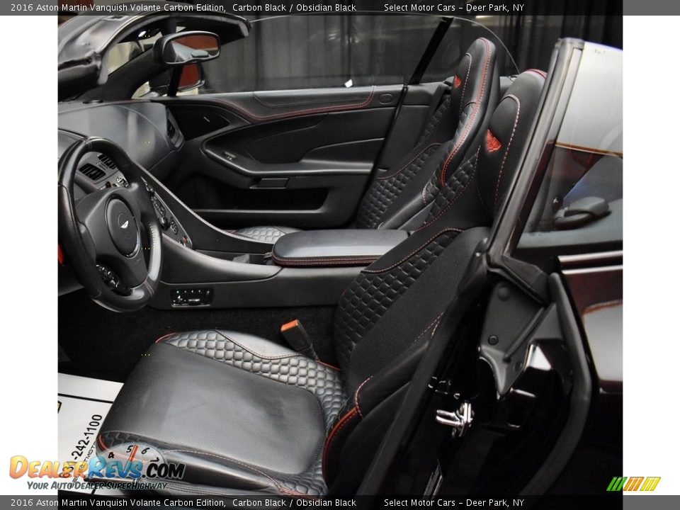 Front Seat of 2016 Aston Martin Vanquish Volante Carbon Edition Photo #13
