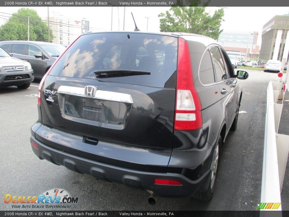 2008 Honda CR-V EX 4WD Nighthawk Black Pearl / Black Photo #5