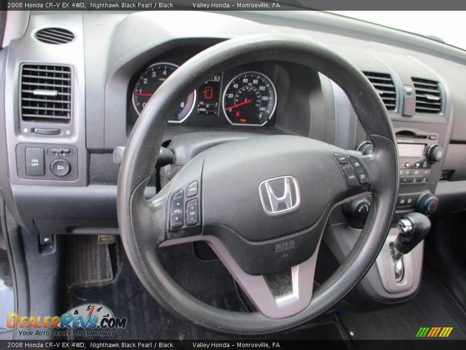 2008 Honda CR-V EX 4WD Nighthawk Black Pearl / Black Photo #13