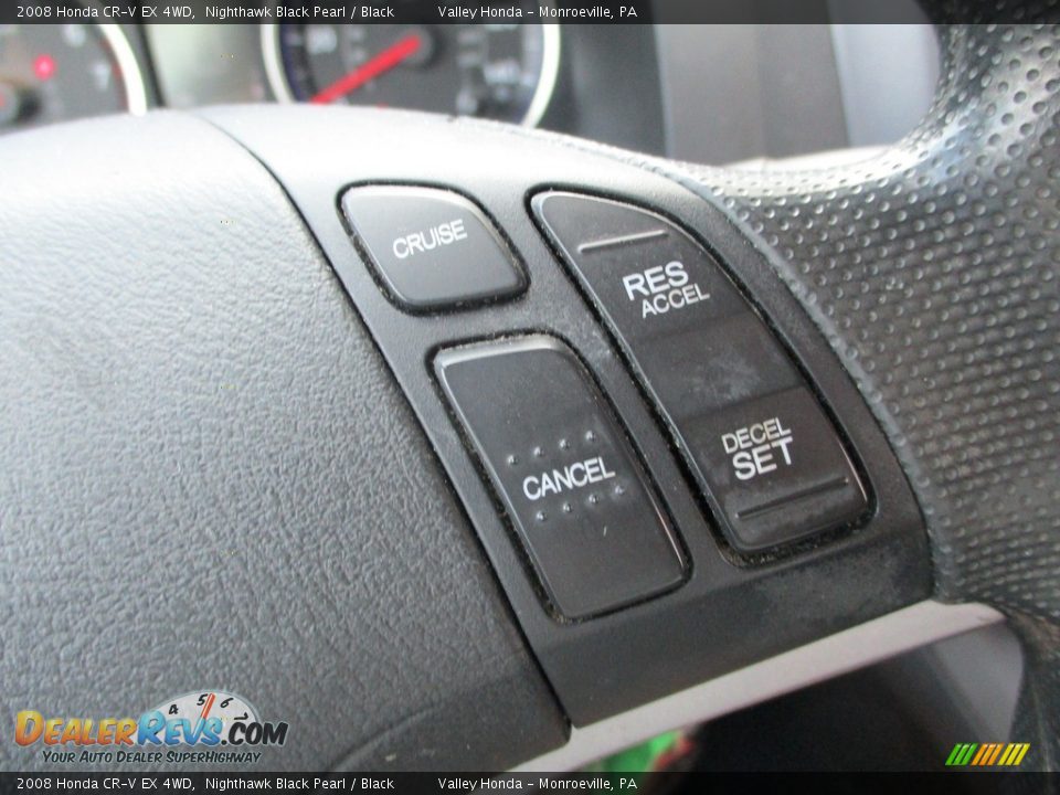 2008 Honda CR-V EX 4WD Nighthawk Black Pearl / Black Photo #16