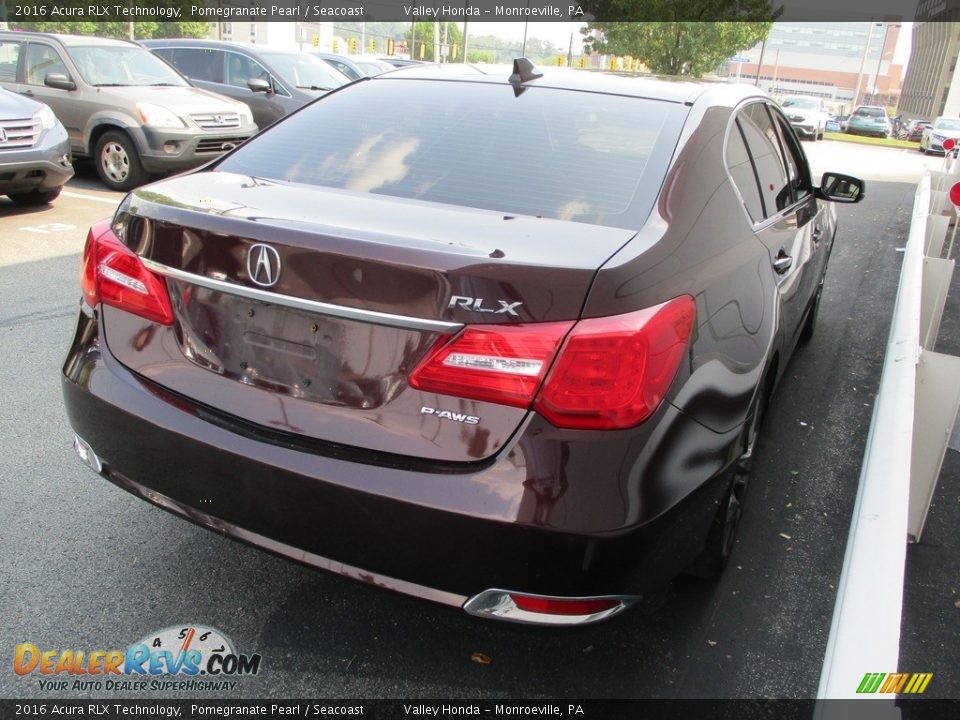 2016 Acura RLX Technology Pomegranate Pearl / Seacoast Photo #5