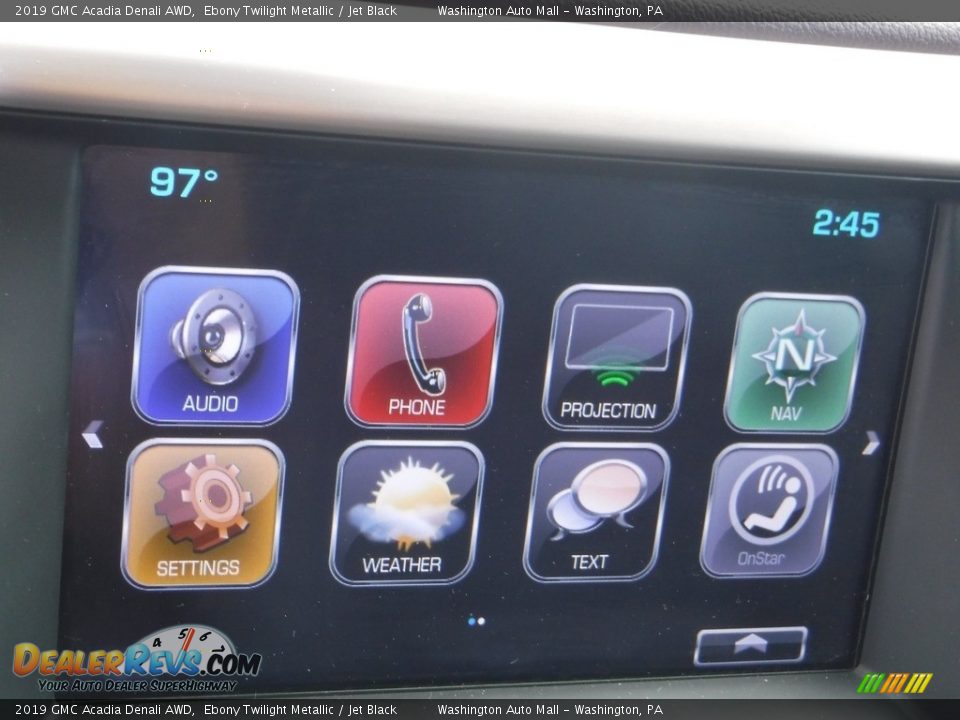 2019 GMC Acadia Denali AWD Ebony Twilight Metallic / Jet Black Photo #19