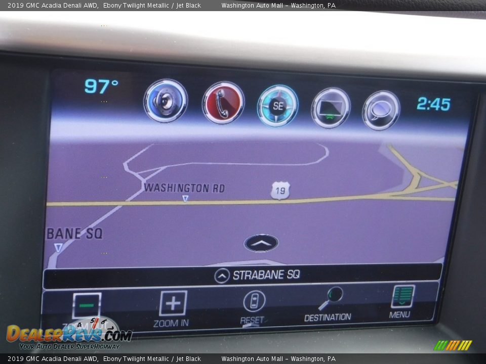 2019 GMC Acadia Denali AWD Ebony Twilight Metallic / Jet Black Photo #20