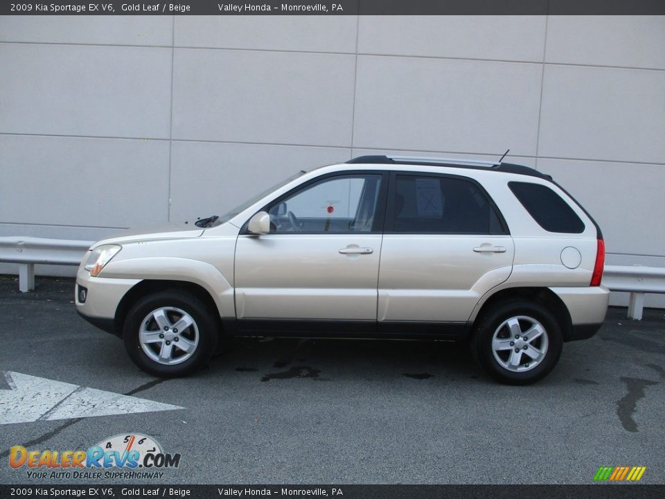 2009 Kia Sportage EX V6 Gold Leaf / Beige Photo #2