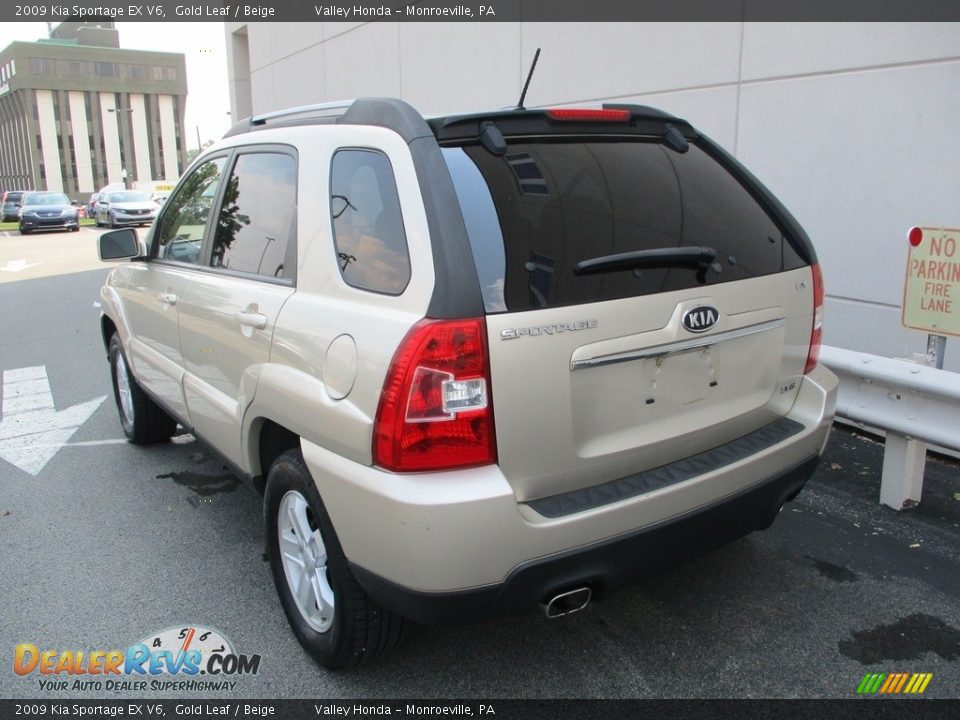 2009 Kia Sportage EX V6 Gold Leaf / Beige Photo #3