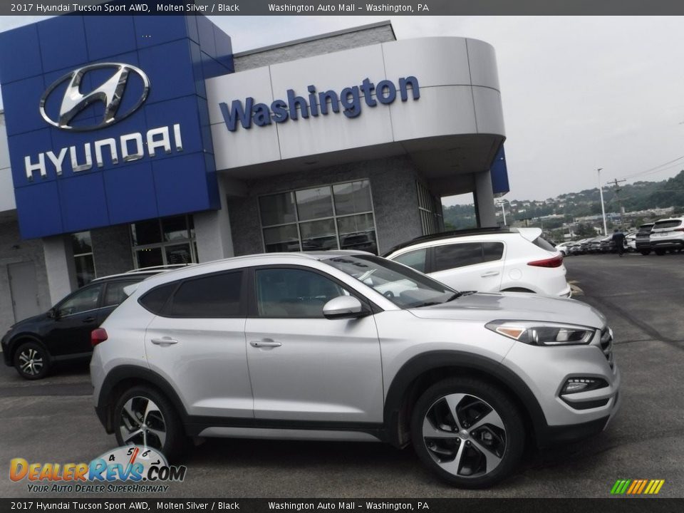 2017 Hyundai Tucson Sport AWD Molten Silver / Black Photo #2