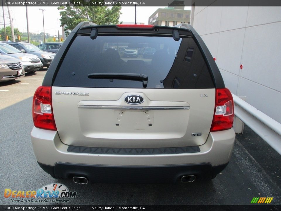 2009 Kia Sportage EX V6 Gold Leaf / Beige Photo #4