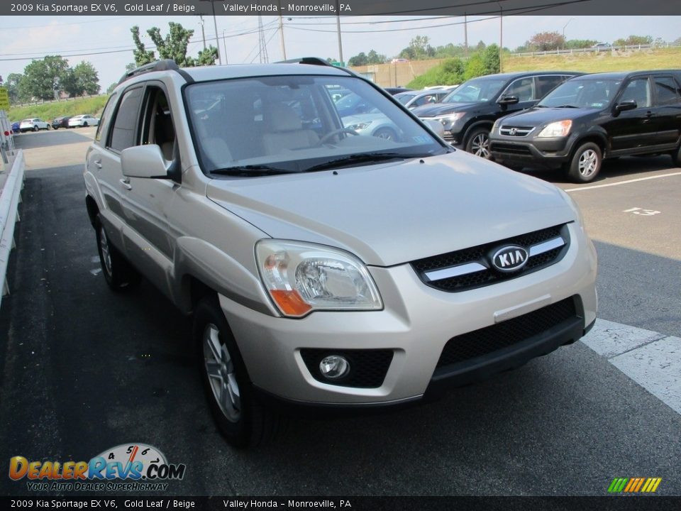 2009 Kia Sportage EX V6 Gold Leaf / Beige Photo #7