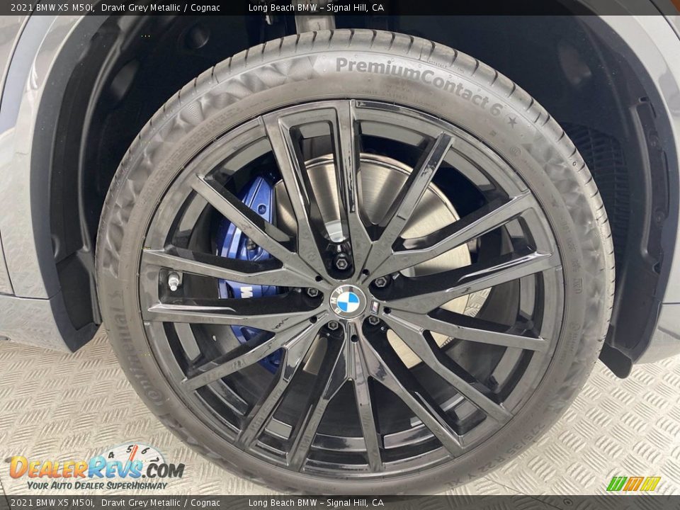 2021 BMW X5 M50i Dravit Grey Metallic / Cognac Photo #3