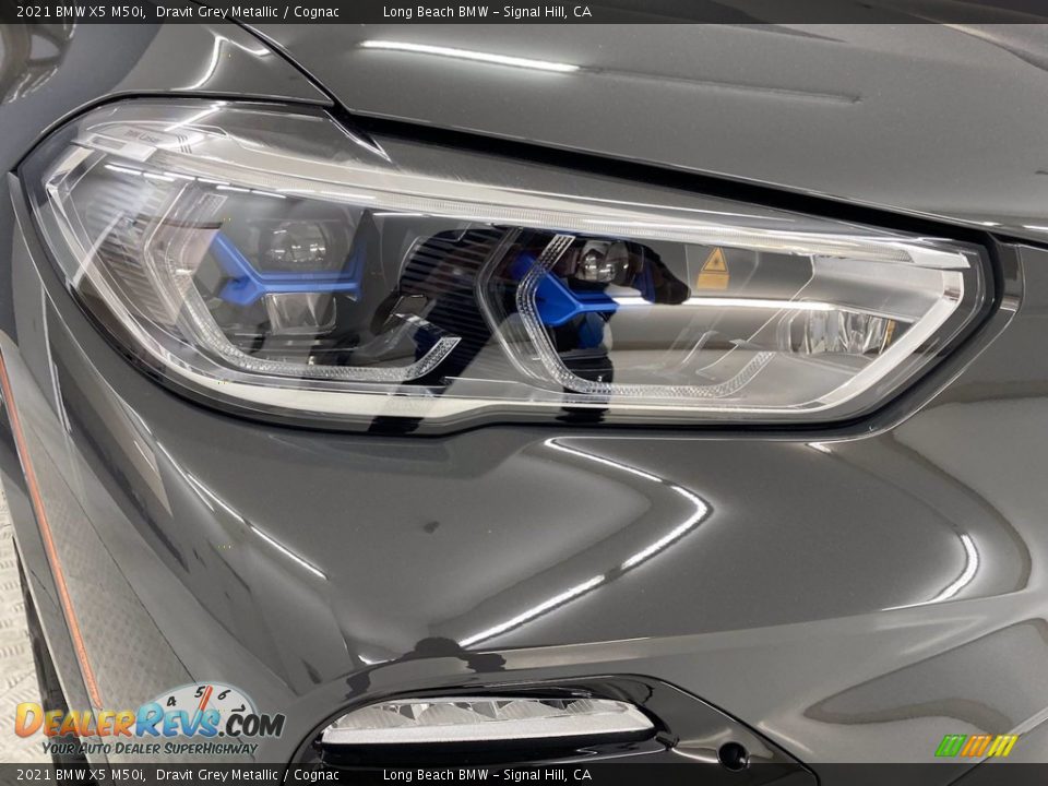2021 BMW X5 M50i Dravit Grey Metallic / Cognac Photo #4