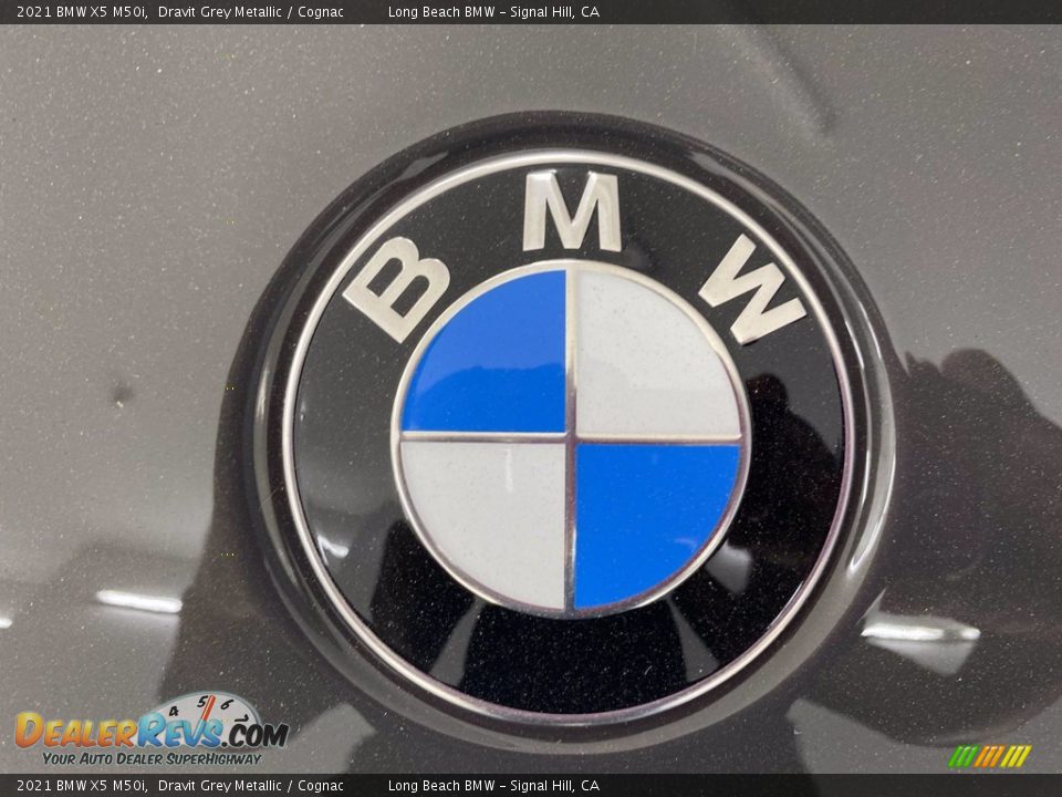 2021 BMW X5 M50i Dravit Grey Metallic / Cognac Photo #5