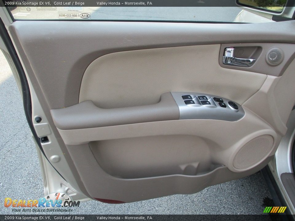 2009 Kia Sportage EX V6 Gold Leaf / Beige Photo #10