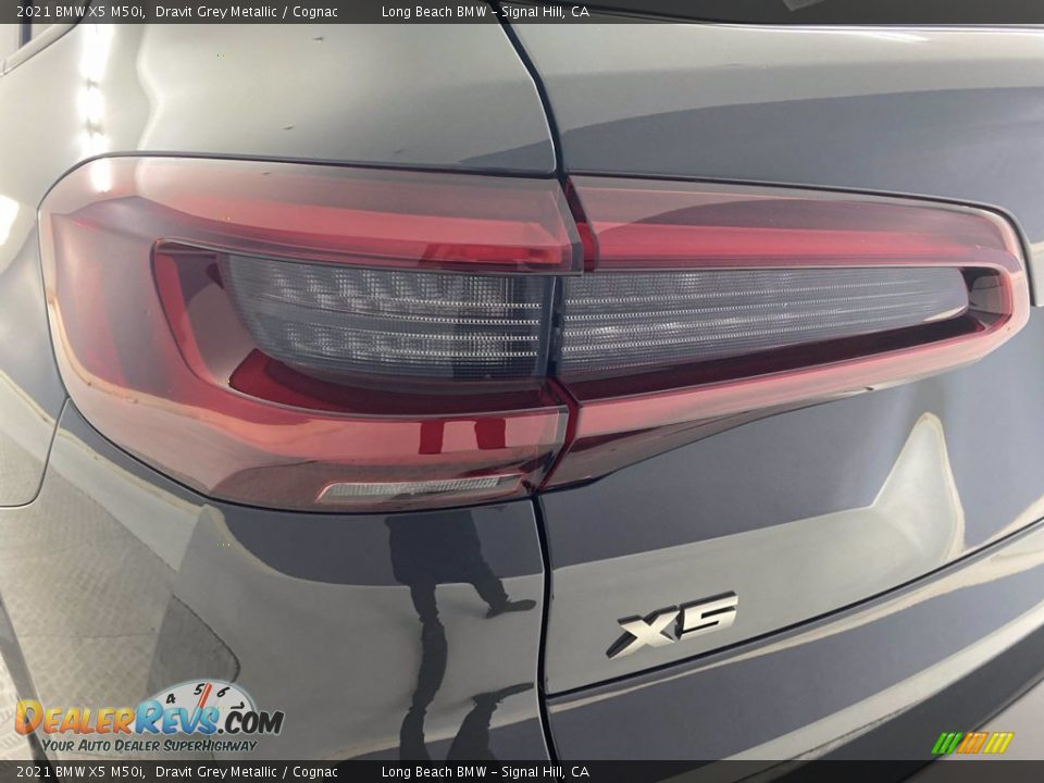2021 BMW X5 M50i Dravit Grey Metallic / Cognac Photo #6