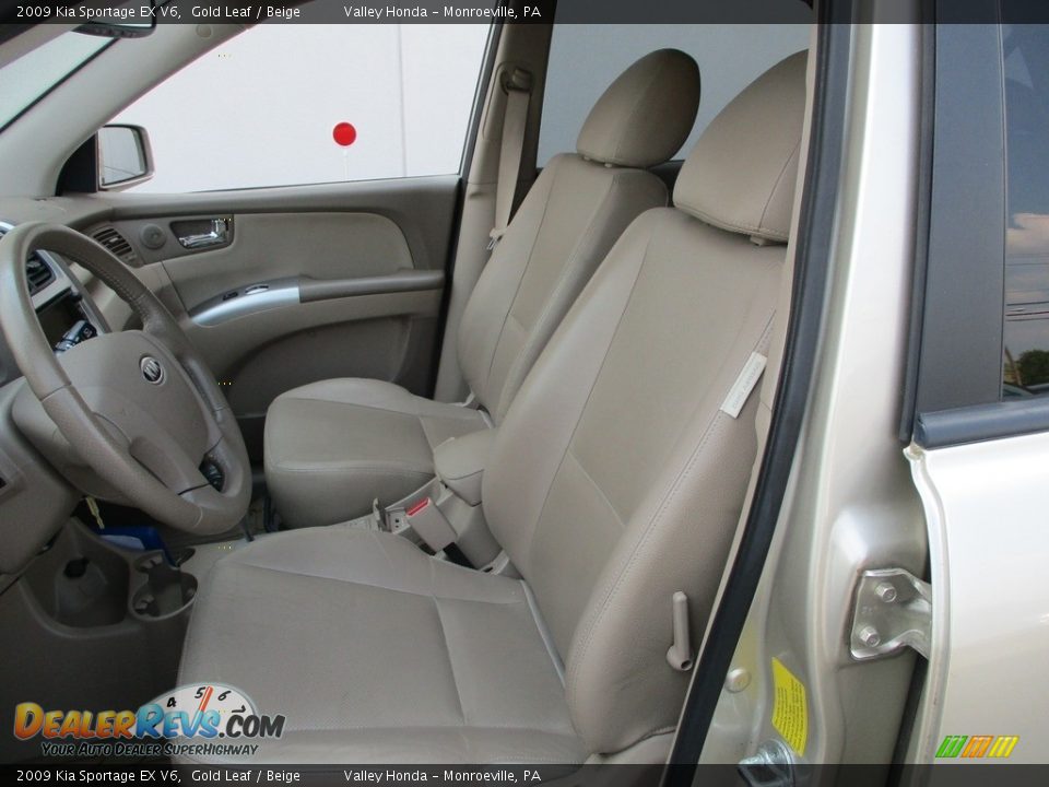 2009 Kia Sportage EX V6 Gold Leaf / Beige Photo #12