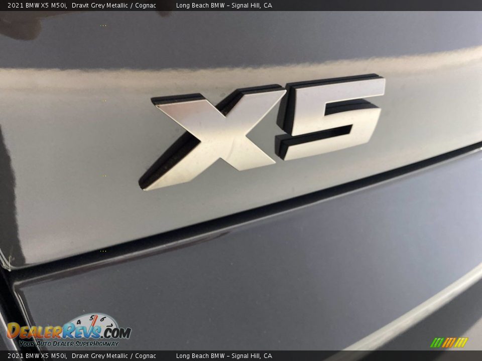 2021 BMW X5 M50i Dravit Grey Metallic / Cognac Photo #8