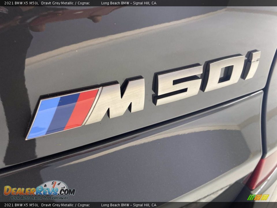 2021 BMW X5 M50i Dravit Grey Metallic / Cognac Photo #9