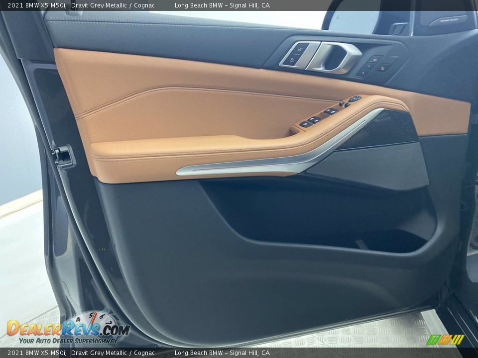 2021 BMW X5 M50i Dravit Grey Metallic / Cognac Photo #11