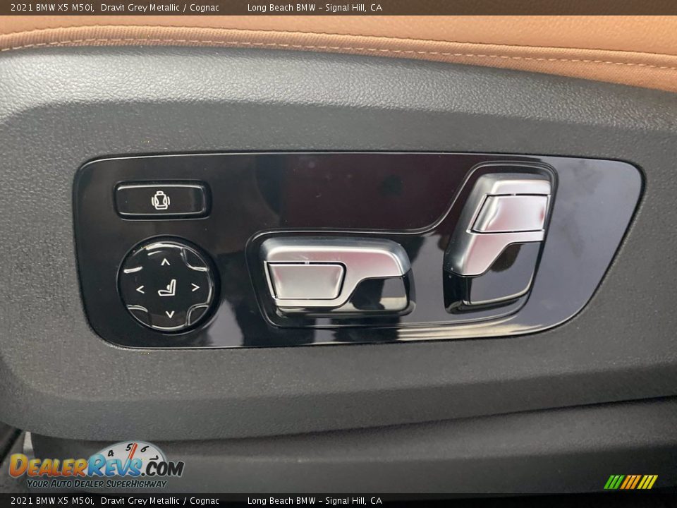 2021 BMW X5 M50i Dravit Grey Metallic / Cognac Photo #12