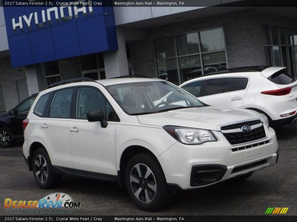 2017 Subaru Forester 2.5i Crystal White Pearl / Gray Photo #1