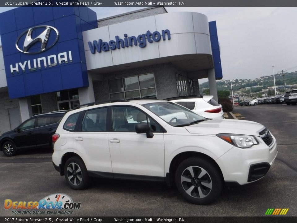 2017 Subaru Forester 2.5i Crystal White Pearl / Gray Photo #2