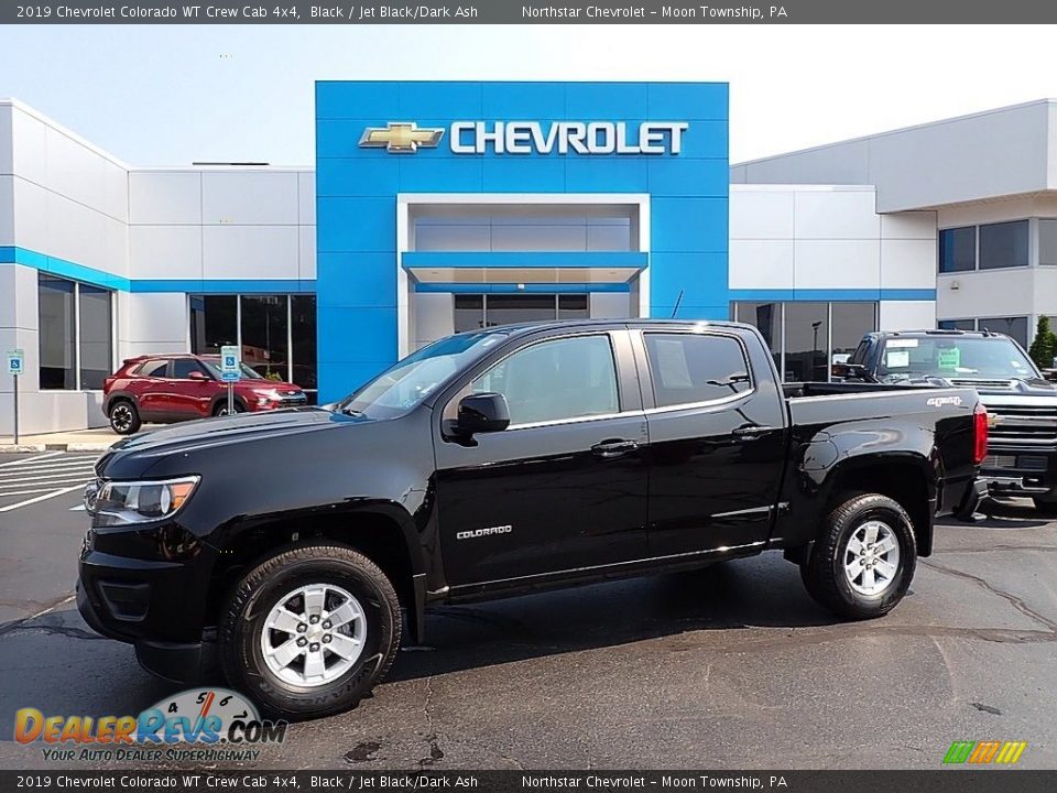 2019 Chevrolet Colorado WT Crew Cab 4x4 Black / Jet Black/Dark Ash Photo #1