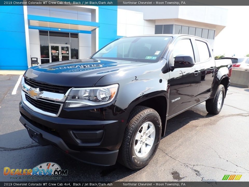 2019 Chevrolet Colorado WT Crew Cab 4x4 Black / Jet Black/Dark Ash Photo #2