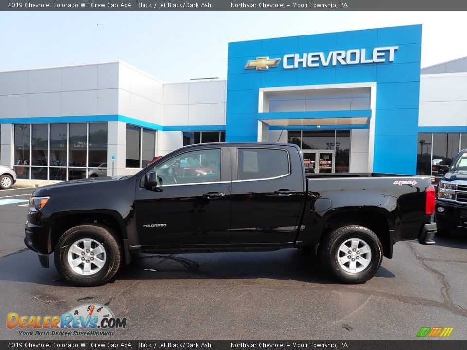 2019 Chevrolet Colorado WT Crew Cab 4x4 Black / Jet Black/Dark Ash Photo #3