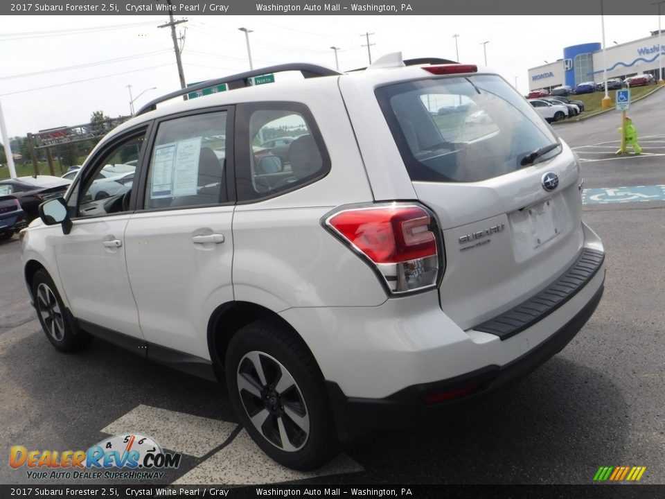 2017 Subaru Forester 2.5i Crystal White Pearl / Gray Photo #7