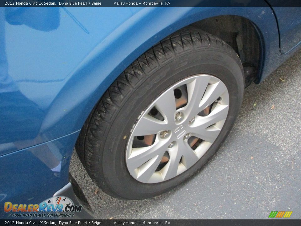2012 Honda Civic LX Sedan Dyno Blue Pearl / Beige Photo #6