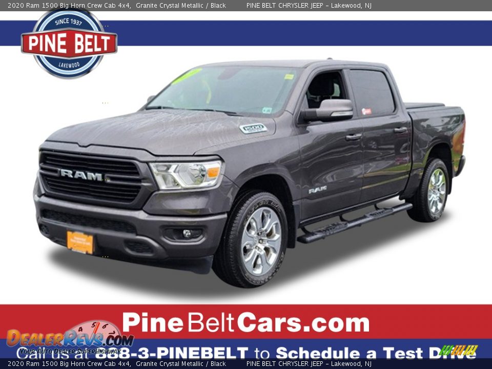 2020 Ram 1500 Big Horn Crew Cab 4x4 Granite Crystal Metallic / Black Photo #1