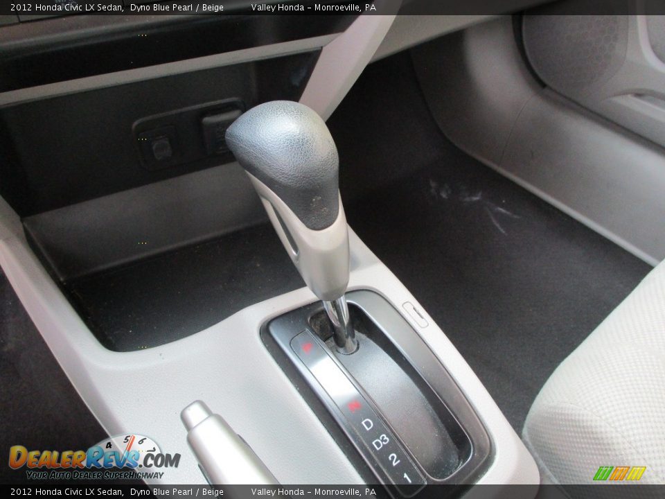2012 Honda Civic LX Sedan Dyno Blue Pearl / Beige Photo #18