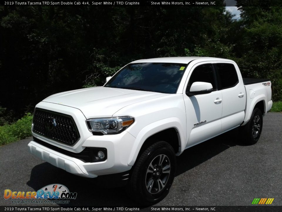 2019 Toyota Tacoma TRD Sport Double Cab 4x4 Super White / TRD Graphite Photo #3