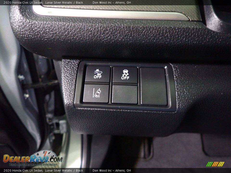 2020 Honda Civic LX Sedan Lunar Silver Metallic / Black Photo #31