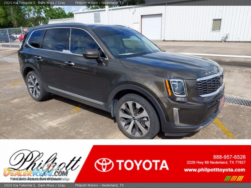 2020 Kia Telluride S Dark Moss / Gray Photo #1