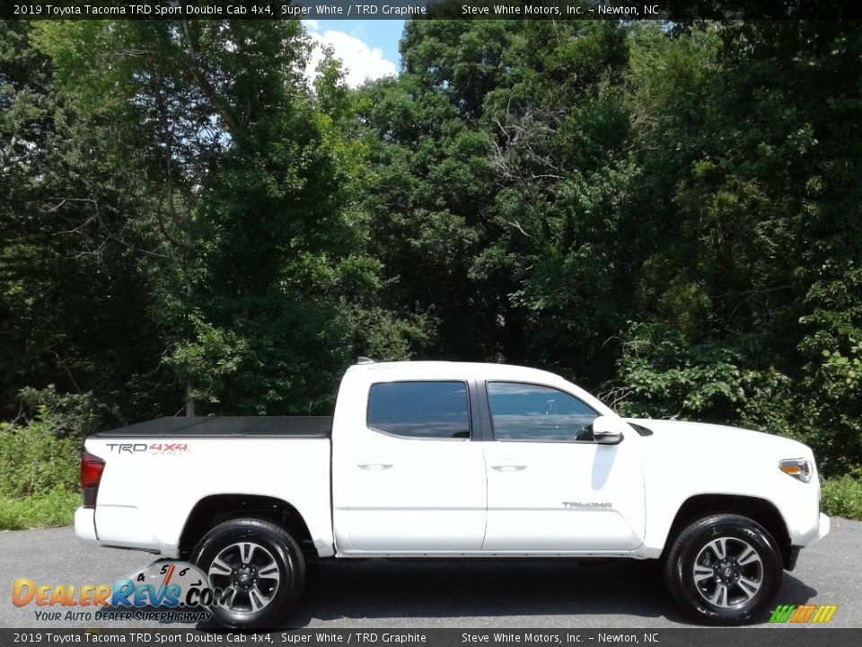 2019 Toyota Tacoma TRD Sport Double Cab 4x4 Super White / TRD Graphite Photo #6