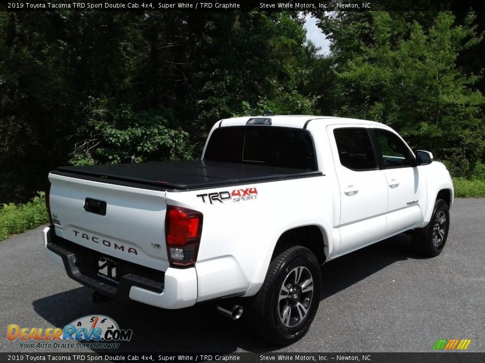 2019 Toyota Tacoma TRD Sport Double Cab 4x4 Super White / TRD Graphite Photo #7