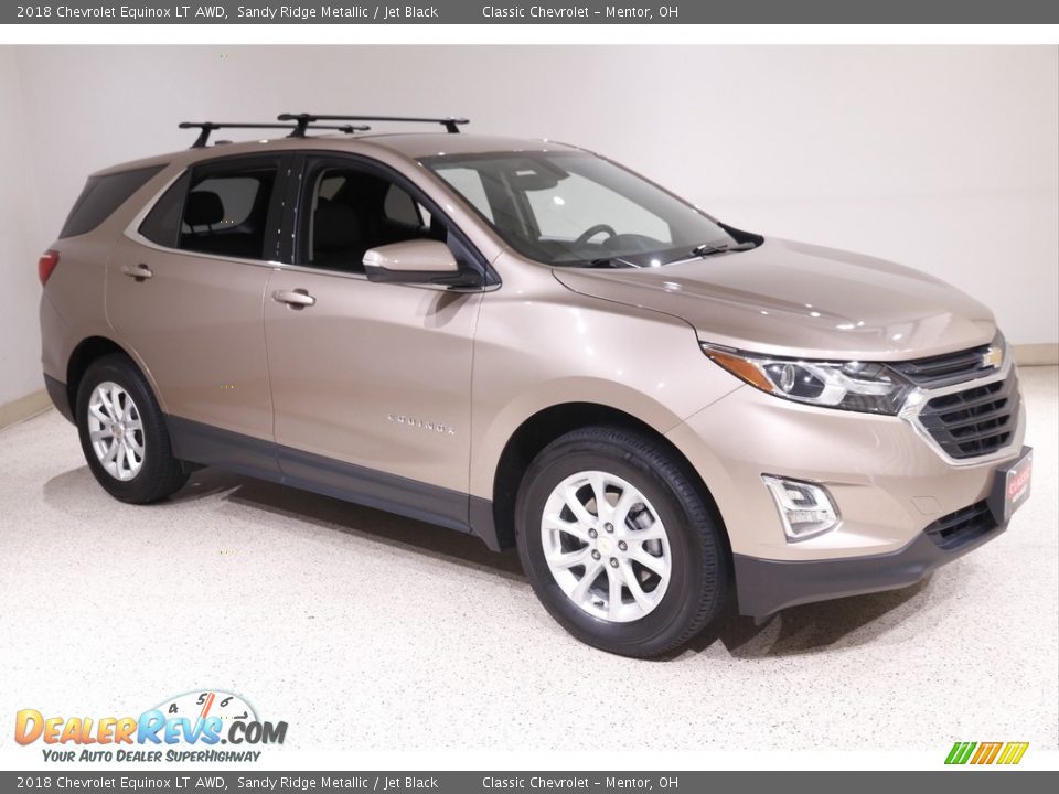 2018 Chevrolet Equinox LT AWD Sandy Ridge Metallic / Jet Black Photo #1