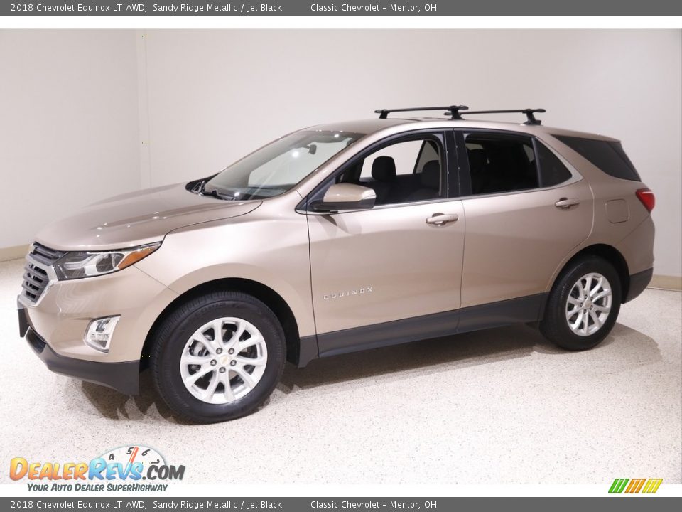 2018 Chevrolet Equinox LT AWD Sandy Ridge Metallic / Jet Black Photo #3